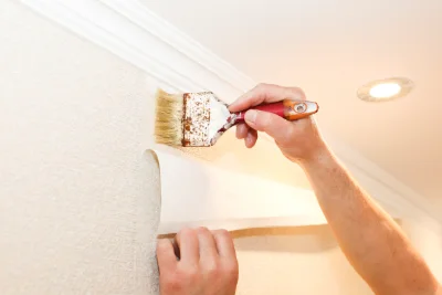 Pose de papier peint à Pissy — revêtements muraux et toiles de verre